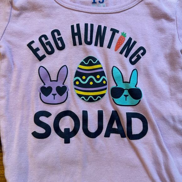 The Children's Place pink long sleeve spring Egg Hunting shirt SIZE 4T - Picture 2 of 4